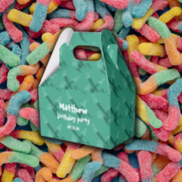 グリーンハロウィーンをテーマにした誕生日パーティーのお願いボックス フェイバーボックス