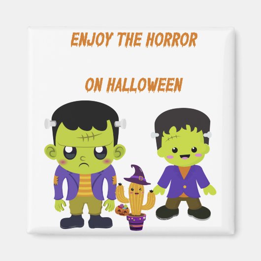 グリーンハロウィーン マグネット (正面)