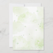 グリーンハロウィーンAベビーは赤ちゃんシャワーを醸造している 招待状 (裏面)