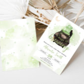 グリーンハロウィーンAベビーは赤ちゃんシャワーを醸造している 招待状