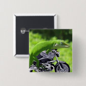 グリーンハワイアンゲッコライダー 缶バッジ (正面&裏面)