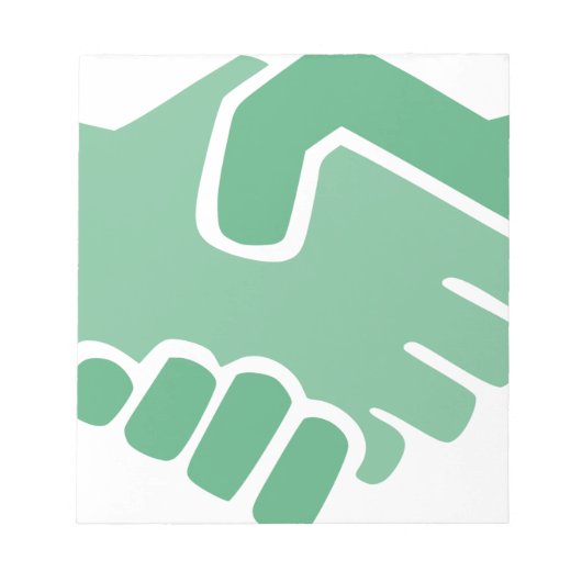 グリーンハンドシェイク ノートパッド (正面)