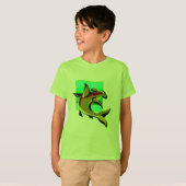グリーンハンマーヘッドシャーク Tシャツ (正面フル)