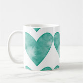 グリーンハートコーヒーのマグカップで私を食べた コーヒーマグカップ (左)