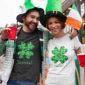 グリーンハートシャムロックセントパトリックのカスタマイズ可能 Tシャツ