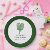 グリーンハートツリーファミリ懇親会紙プレート ペーパープレート (パーティー)