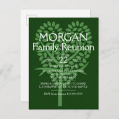 グリーンハートツリーファミリ懇親会 インビテーションポストカード (正面/裏面)