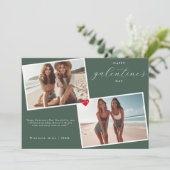 グリーンハートフォトフレームGalentine's Day Bestie シーズンカード (スタンド正面)