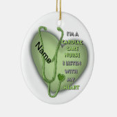 グリーンハート心気にナース セラミックオーナメント (右)