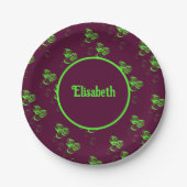 グリーンハート紙プレート ペーパープレート (正面)