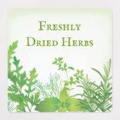 グリーンハーブデザイン ラベル (デザイン1)