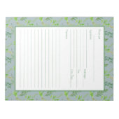 グリーンハーブレシピバインダー用フレーム付き葉の ノートパッド (正面)