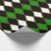 グリーンハーレクイン ラッピングペーパー (角)