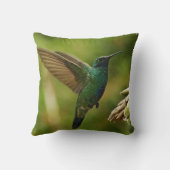 グリーンバイオレットハミングバード装飾用クッション クッション (裏面)