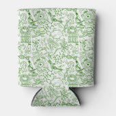 グリーンバイオロジーパターン 缶クーラー (正面)