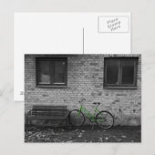 グリーンバイクハガキ ポストカード (正面/裏面)