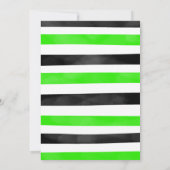 グリーンバイク誕生日招待状 招待状 (裏面)