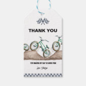 グリーンバイク BMX ダートバイクの感謝の気持ちのタグ ギフトタグ (正面)