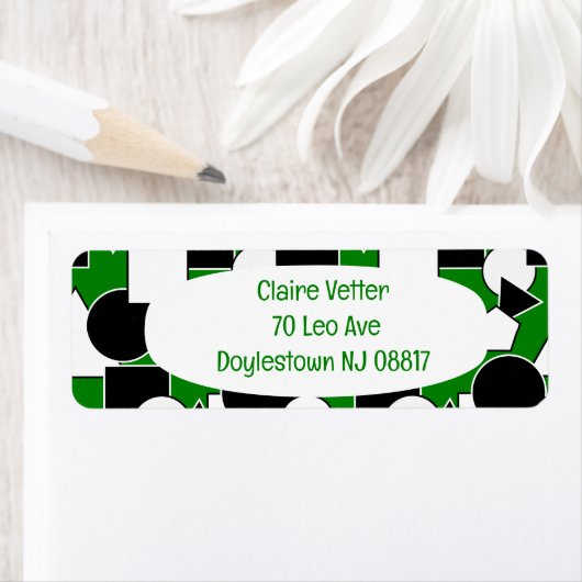 グリーンバウハウスコラージュ ラベル (インサイチュ)