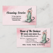 グリーンバキュームクリーナーハウス清掃サービス 名刺 (正面/裏面)