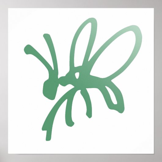 グリーンバグプリント ポスター (正面)