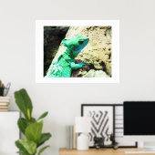 グリーンバシリスカゲ ポスター (ホームオフィス)