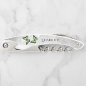 グリーンバタフライコルクフローラ ソムリエナイフ (正面)