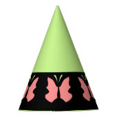 グリーンバタフライバースデーパーティー パーティーハット (正面)