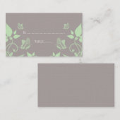 グリーンバタフライフローラ座席表 プレイスカード (正面/裏面)