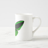 グリーンバタフライボーン中国マグ ボーンチャイナマグカップ (右)