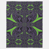 グリーンバターフライ6 フリースブランケット (正面)