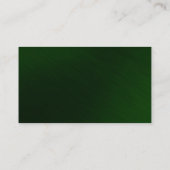 グリーンバックグランドプレーンモダン名刺 名刺 (裏面)