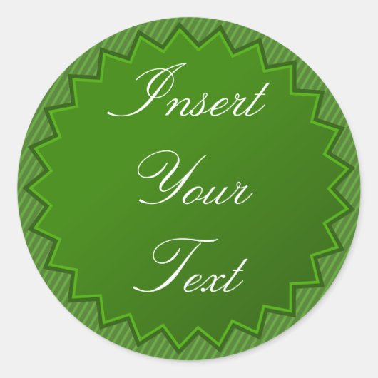 グリーンバッジステッカー ラウンドシール (正面)