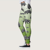 グリーンバッジャーレギンス レギンス (左)