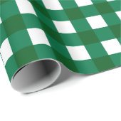 グリーンバッファローチェックプレイドクリスマス ラッピングペーパー (ロールコーナー)