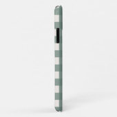 グリーンバッファローチェック緑の格子柄ギンガム Case-Mate iPhoneケース (裏面/右)