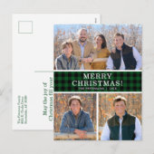 グリーンバッファローチェック3写真 シーズンポストカード (正面/裏面)