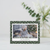 グリーンバッファロープレイドのスノースターズ ビリーブ フォト シーズンポストカード (スタンド正面)