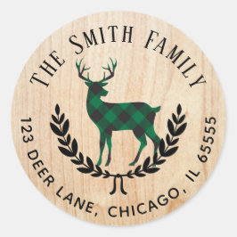 グリーンバッファロープレイドスタン住所 シール