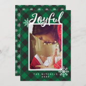 グリーンバッファロープレイドフォトカード シーズンカード (正面/裏面)