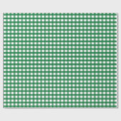 グリーンバッファロープレイドラッピング紙 ラッピングペーパー (フラット)