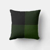 グリーンバッファロープレイド クッション (裏面)