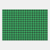 グリーンバッファロープレイド ラッピングペーパーシート (正面2)