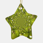 グリーンバナナ万華鏡のように千変万化するパターンアートプリント/グラフィック セラミックオーナメント (左)