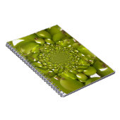 グリーンバナナ万華鏡のように千変万化するパターンアートプリント/グラフィック ノートブック (右側)