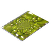 グリーンバナナ万華鏡のように千変万化するパターンアートプリント/グラフィック ノートブック (左側)