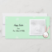 グリーンバニーのイースターフォトカード シーズンカード (正面)