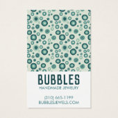 グリーンバブルズイヤリングネックレスジュエリーディスプレイ (裏面)