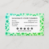 グリーンバブルミニマルハウスクリーニング清掃QR 名刺 (裏面)