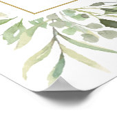 グリーンバプテスマ《キリスト教》洗礼式や命名式ウェルカムサイン ポスター (角)